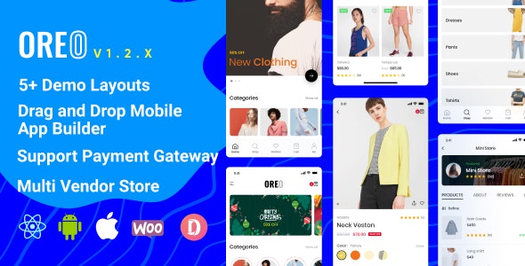 Oreo Fashion v1.2.4 - Full React Native App for Woocommerce » Premium Scripts, Plugins & Mobile
