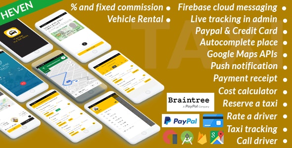 Taxi Cab v4.8 - On Demand Taxi | Complete solution » Premium Scripts, Plugins & Mobile