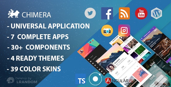 Chimera - Full Multi-Purpose Ionic 3 App, Theme, Component » Premium Scripts, Plugins & Mobile
