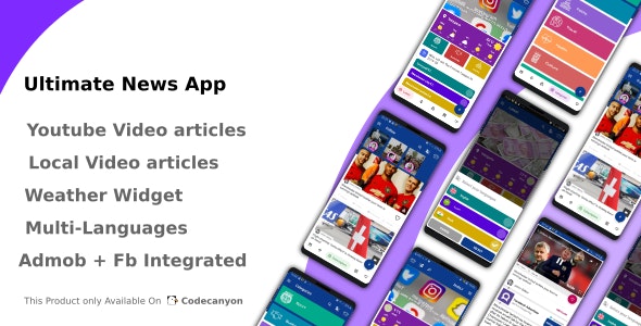 Ultimate News App (Video,Youtube,Weather,Survey) v1.0 » Premium Scripts, Plugins & Mobile