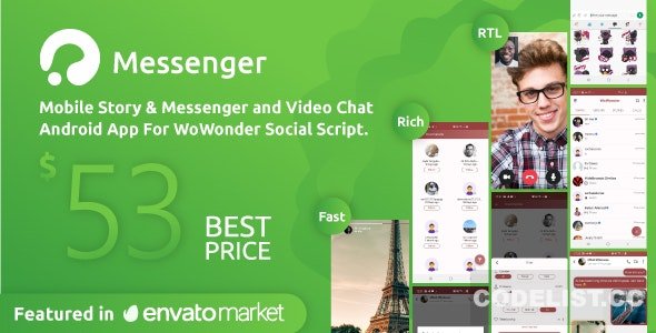 WoWonder Android Messenger v3.9.1 - Mobile Application for WoWonder Social Script &raquo; Premium Scripts, Plugins &amp; Mobile