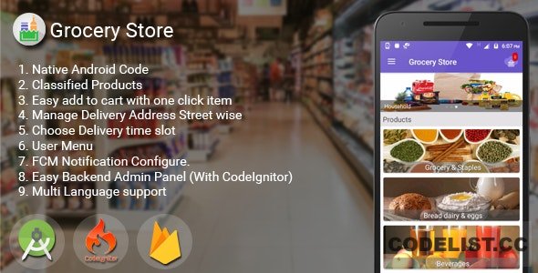 Grocery Store Android App v1.6 » Premium Scripts, Plugins & Mobile