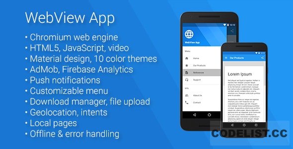 Universal Android WebView App v2.9.0 » Premium Scripts, Plugins & Mobile