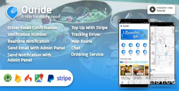 Ouride v2.0.0 - Transportation App With Customer App, Driver App, Merchant App and Admin Panel » Premium Scripts, Plugins & Mobile