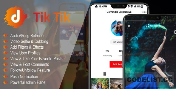TicTic v2.9.4 - Android media app for creating and sharing short videos » Premium Scripts, Plugins & Mobile
