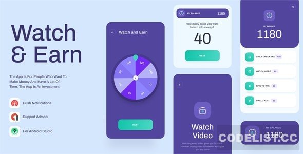 Watch And Earn v1.2 - Android App Source Code » Premium Scripts, Plugins & Mobile