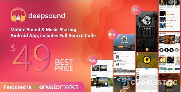 DeepSound Android v1.8 - Mobile Sound & Music Sharing Platform Mobile Android Application » Premium Scripts, Plugins & Mobile