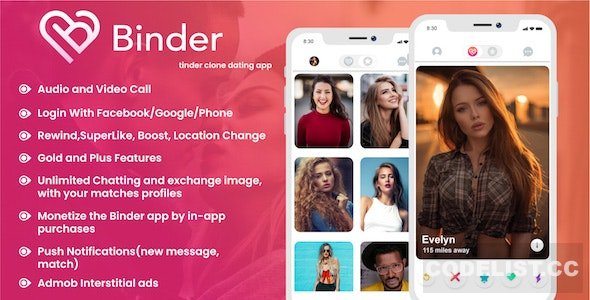 Binder v20.3 - Dating clone App with admin panel - Android » Premium Scripts, Plugins & Mobile
