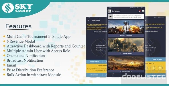 Multi Games v1.0 - Tournament App with Landing Page & Admin Panel » Premium Scripts, Plugins & Mobile