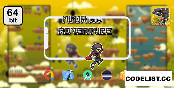 Ninja Jump Adventure 64 bit - Android IOS With Admob v1.0 » Premium Scripts, Plugins & Mobile