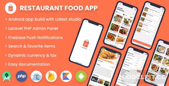 Single restaurant food ordering app v1.0 - Android App with Admin Panel » Premium Scripts, Plugins & Mobile