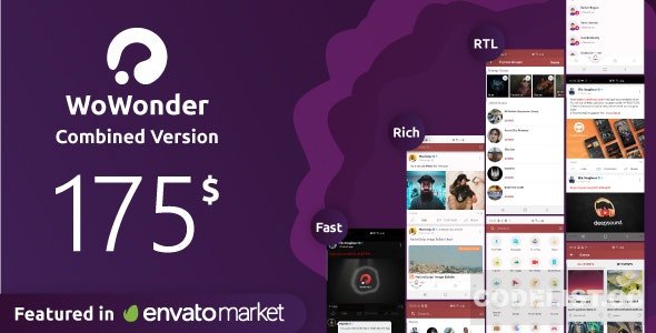 WoWonder Combined v2.0 - Chat Timeline And News Feed Application For WoWonder PHP script » Premium Scripts, Plugins & Mobile