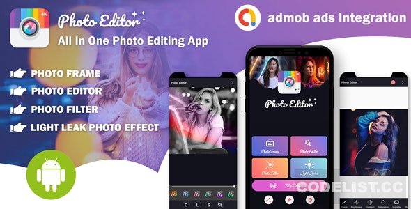 Photo Editor v1.0 - All In One Photo Editing App With Admob Ads » Premium Scripts, Plugins & Mobile