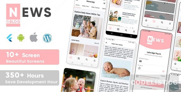 Newz v1.0 - Flutter News & Blog App For Wordpress » Premium Scripts, Plugins & Mobile