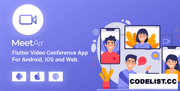 MeetAir v1.0.7 - iOS and Android Video Conference App for Live Class, Meeting, Webinar, Online Training » Premium Scripts, Plugins & Mobile