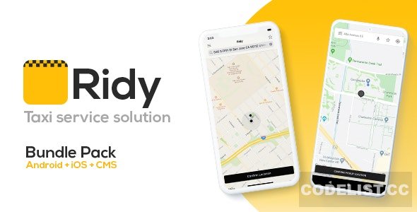 Ridy v3.4.0 - Taxi Application Android & iOS + Dashboard &raquo; Premium Scripts, Plugins &amp; Mobile