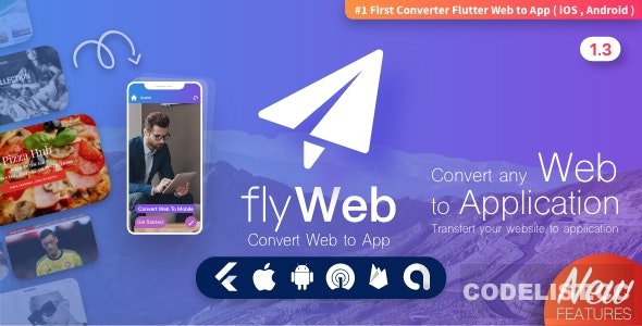 FlyWeb for Web to App Convertor Flutter + Admin Panel v1.3 » Premium Scripts, Plugins & Mobile