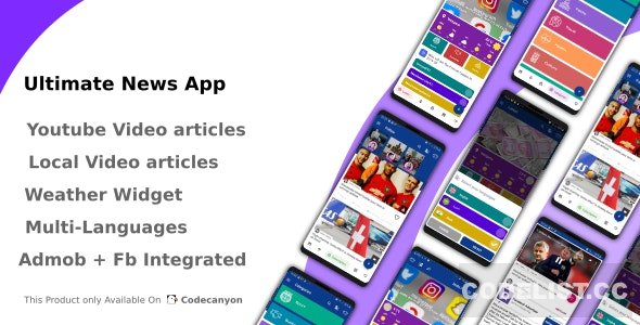 Ultimate News App (Video,Youtube,Weather,Survey) v2.5 » Premium Scripts, Plugins & Mobile
