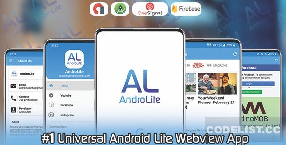 AndroLite - Easy Configurable Android WebView App Template - 30 April 2023 » Premium Scripts, Plugins & Mobile