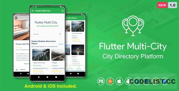 Flutter Multi City ( Directory, City Tour Guide, Business Directory, Travel Guide ) v1.6 » Premium Scripts, Plugins & Mobile