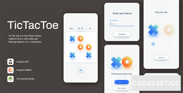 Tic Tac Toe v1.0.3 - Simple & Minimal Game » Premium Scripts, Plugins & Mobile