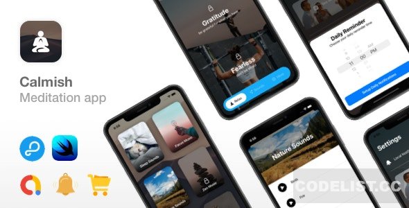 Calmish v1.0 - Meditation & Relaxation SwiftUI app - iOS 14 ready » Premium Scripts, Plugins & Mobile