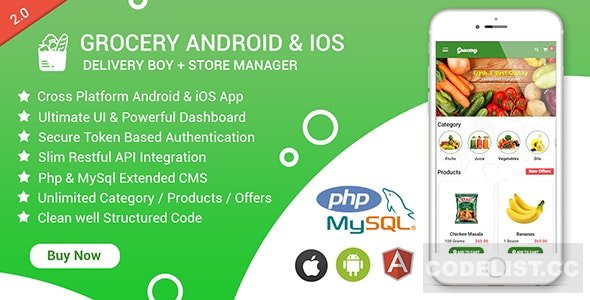 Grocery Android & iOS App with Delivery Boy and Store Manager App With CMS v2.4 » Premium Scripts, Plugins & Mobile