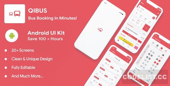 QIBus v2.0 - Bus booking android app ui template - Kotlin » Premium Scripts, Plugins & Mobile