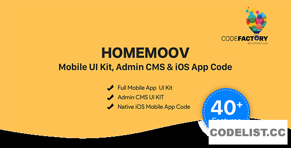 HOMEMOOV v1.0 - Mobile UI Kit, Admin CMS & iOS App Code » Premium Scripts, Plugins & Mobile