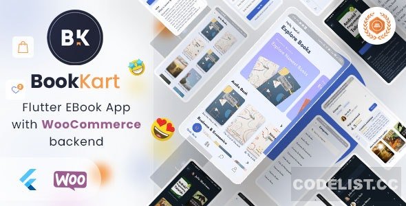 Bookkart v1.0.2 - Flutter Ebook Reader App For Wordpress with WooCommerce » Premium Scripts, Plugins & Mobile