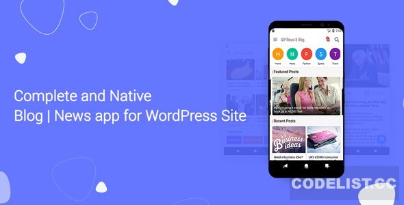 Blog and News app for WordPress Site with AdMob and Firebase Push Notification v1.4 » Premium Scripts, Plugins & Mobile