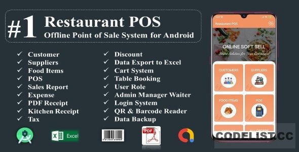 Restaurant POS-Offline Point of Sale System for Android v1.0 » Premium Scripts, Plugins & Mobile