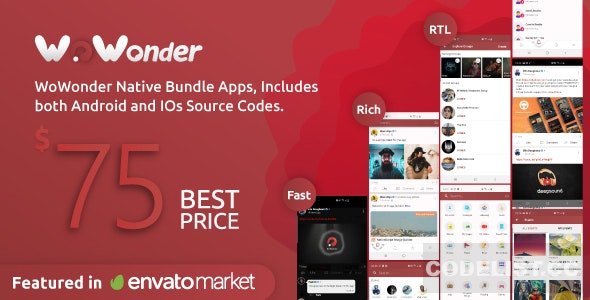 Mobile Native Social Timeline Applications v4.0 - For WoWonder Social PHP Script » Premium Scripts, Plugins & Mobile