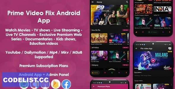 Prime Video Flix App v8.2 - Movies - Shows - Live Streaming - TV - Web Series - Premium Subscription Plan » Premium Scripts, Plugins & Mobile