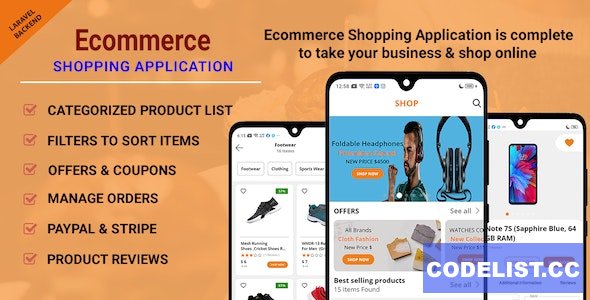 Ecommerce Shopping App v1.0.6 - Take Your Shop Online With Android Application » Premium Scripts, Plugins & Mobile