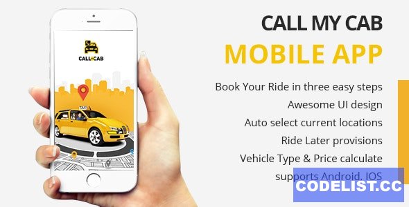 Online Taxi Booking App - Call My Cab Mobile App » Premium Scripts, Plugins & Mobile