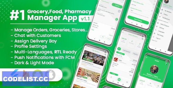 Owner / Vendor for Groceries, Foods, Pharmacies, Stores Flutter App v1.1.0 » Premium Scripts, Plugins & Mobile