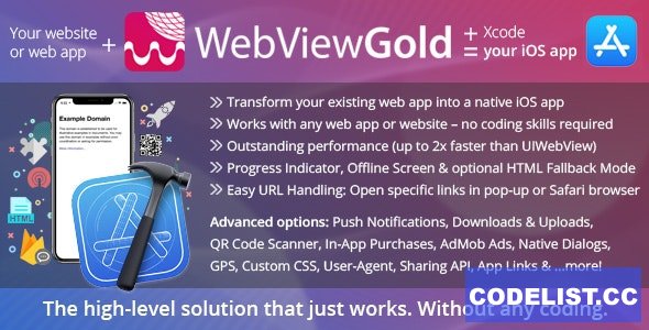 WebViewGold for iOS v7.9 ᄄC WebView URL/HTML to iOS app + Push, URL Handling, APIs & much more! » Premium Scripts, Plugins & Mobile