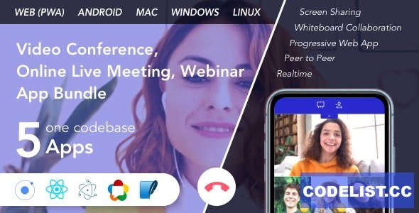 Teammeet v1.11.1 - Video Conference, Online Live Meeting, Webinar App Bundle (Web, Android & Desktop) » Premium Scripts, Plugins & Mobile