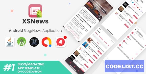 XSNews v1.0 - Android News/Blog Multipurpose Application XServer » Premium Scripts, Plugins & Mobile