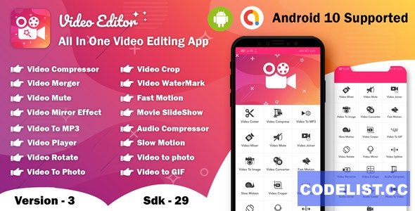 Android Video Editor v3.0 - All In One Video Editor App (64bit) » Premium Scripts, Plugins & Mobile