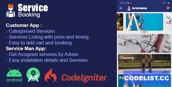Service Booking Android app v1.0 - ServPro On demand Services » Premium Scripts, Plugins & Mobile