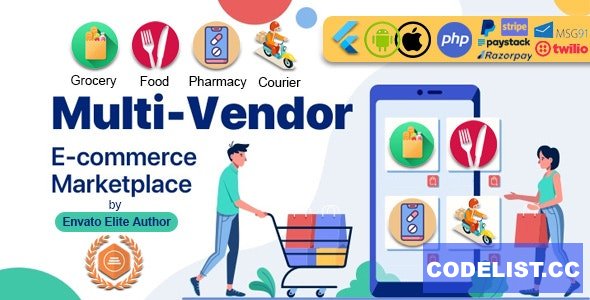 GoMarket v1.0 - Food, Grocery, Pharmacy & Courier Delivery App | Multi-Vendor Marketplace » Premium Scripts, Plugins & Mobile
