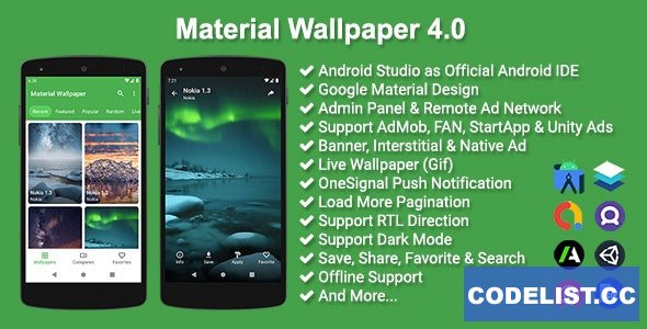 Material Wallpaper v4.0 » Premium Scripts, Plugins & Mobile
