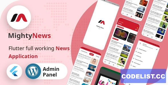 MightyNews v16 - Flutter 2.0 News App with Wordpress backend » Premium Scripts, Plugins & Mobile