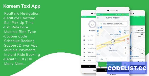 Kareem Taxi App v2.1.9 - Cab Booking Solution + admin panel » Premium Scripts, Plugins & Mobile