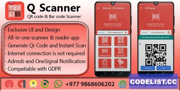 QScanner v1.3 - QR & Barcode Pro » Premium Scripts, Plugins & Mobile