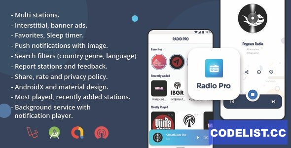 Radio Pro v2.0 - Multi-station Radio App with Admin Panel &raquo; Premium Scripts, Plugins &amp; Mobile
