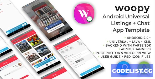 woopy - Android Universal Listings + Chat App Template - 13 April 2021 » Premium Scripts, Plugins & Mobile