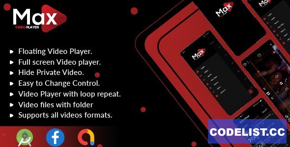 MAX Video Player v1.0 - Android Video Player With AdMob - All Format Video Player (Android 11 Supported) » Premium Scripts, Plugins & Mobile